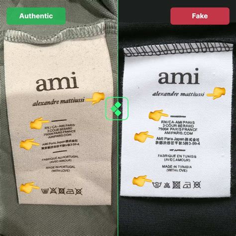 ami clothing market fake|real ami t shirts.